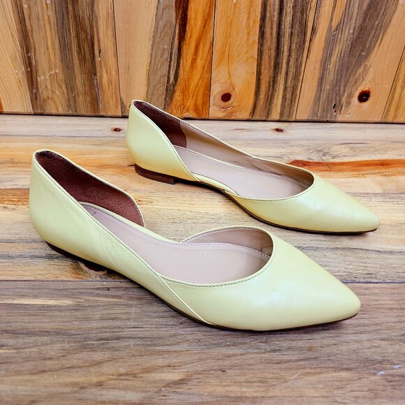 Marc Fisher Shoes - Marc Fisher MLSunny d'Orsay Pale Yellow Flats Size 8.5